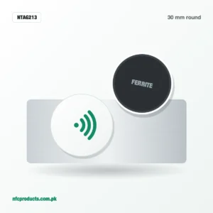 Anti-Metal NFC Sticker NTAG213 30mm – On-Metal NFC Tag