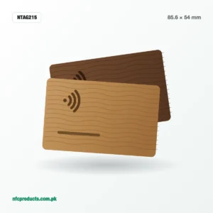 Blank Wooden NFC Card NTAG215 – Engravable Wood Card