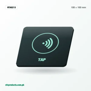 NFC Desk Plate NTAG213 100×100mm – Smart Tag (Wholesale)