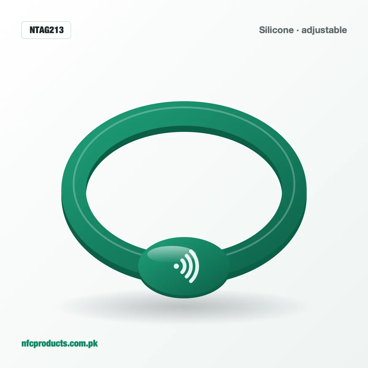 Silicone NFC wristband, an NFC tag used at events
