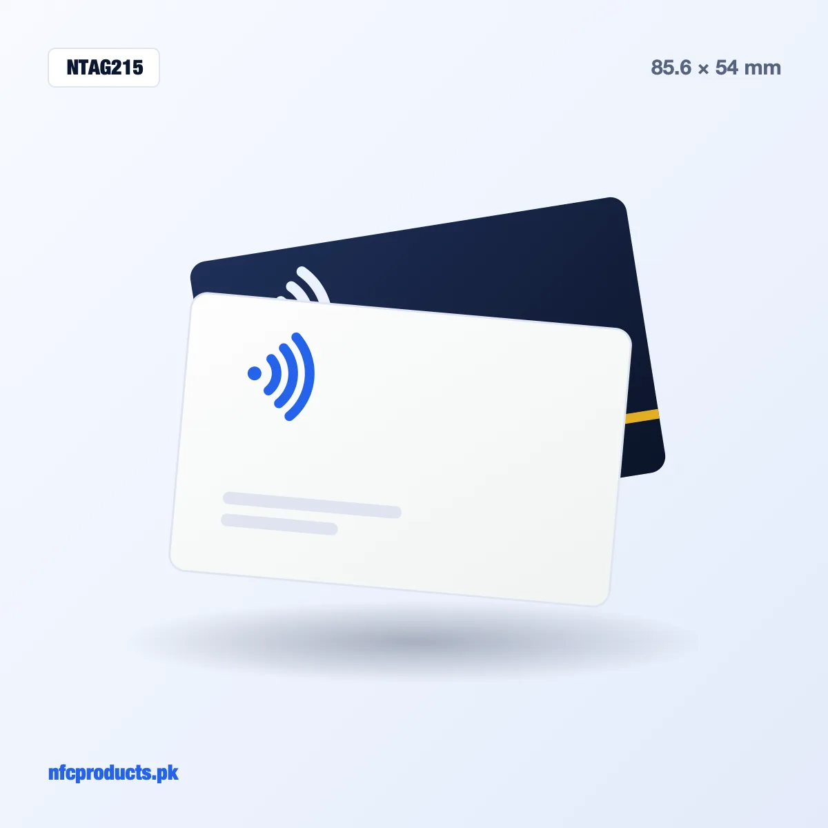 NTAG215 PVC NFC Card – Blank White CR80 (Wholesale)